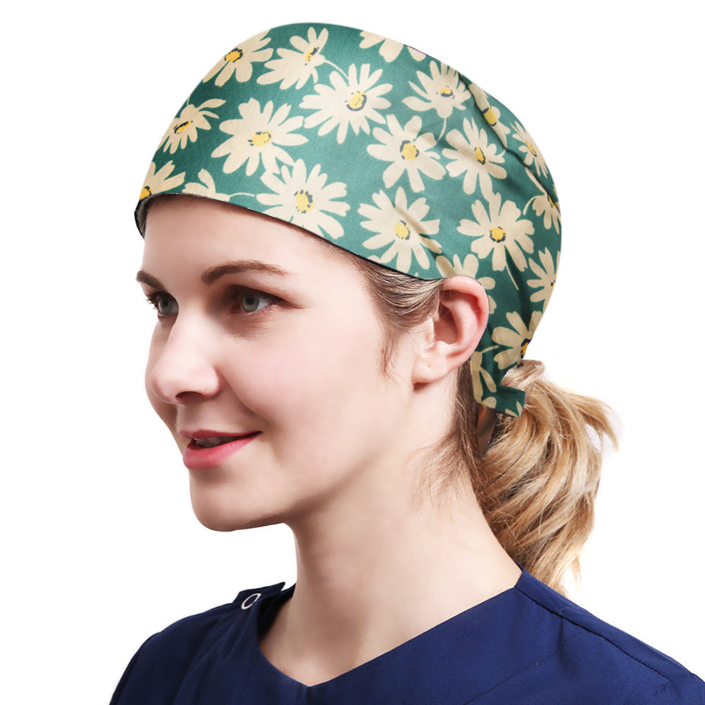 Quick Dry Working Cap Adjustable Sweatband Tie Cotton Hat Unisex