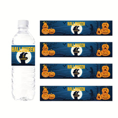 Halloween Theme Waterproof Bottle Stickers for Decorations