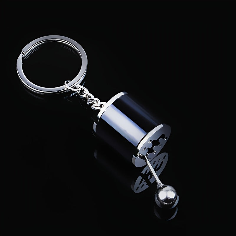 6 Speed Shifter Keychain Gear Box Key Chain Zinc Tuning Gear Pendant
