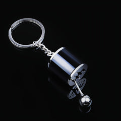 6 Speed Shifter Keychain Gear Box Key Chain Zinc Tuning Gear Pendant