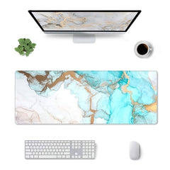 Large Marble Style Mouse Pad Non Slip Rubber Base Waterproof Keyboard Pad