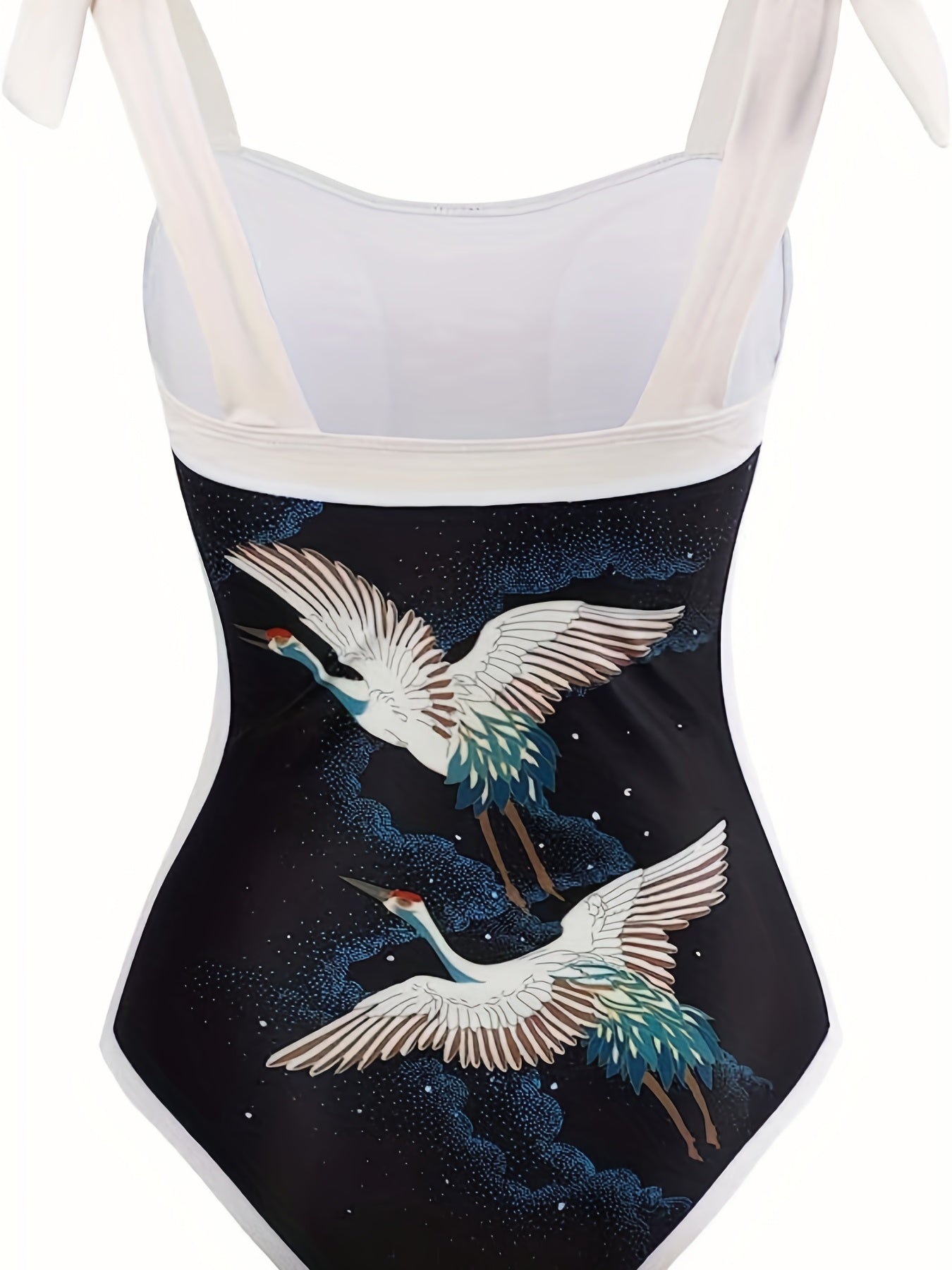  Retro Tankini Set Women's Painting Print One Piece S