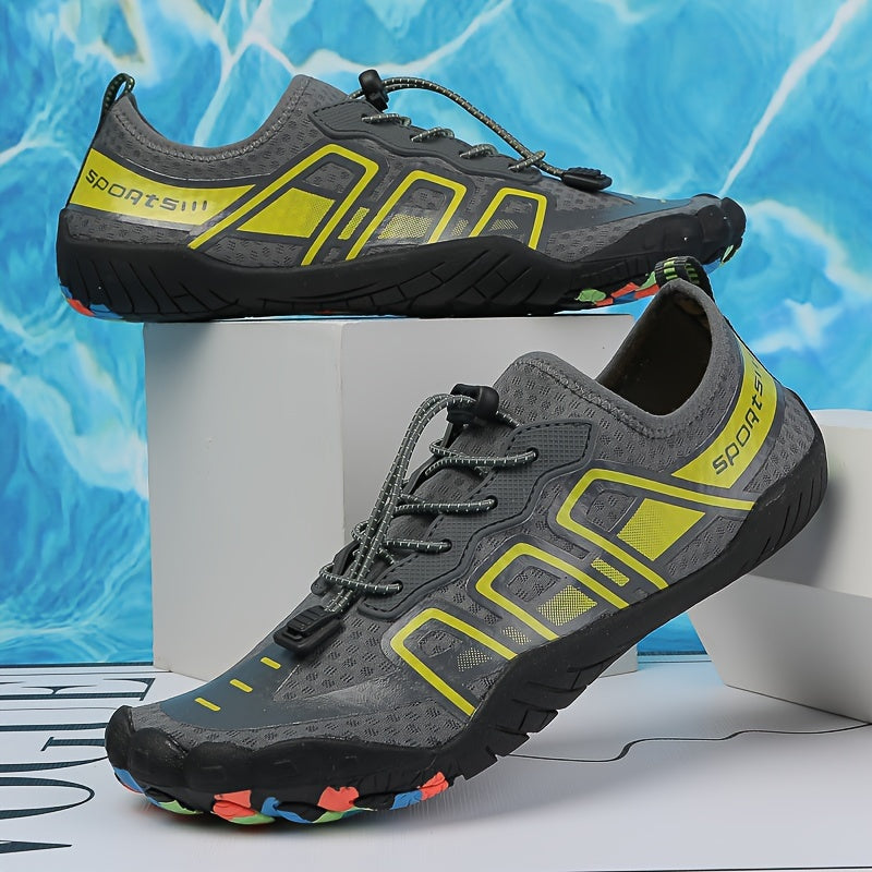 Men's Bare Water Shoes Adjustable Buckle Breathable Quick Dry Non Slip