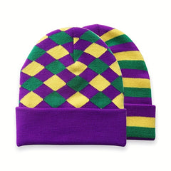 Checkered Matching Beanies For Men