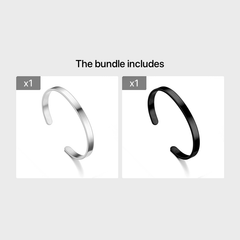 European American Stainless Steel Open Glossy Bracelet C-Shaped Sexy Bracelet