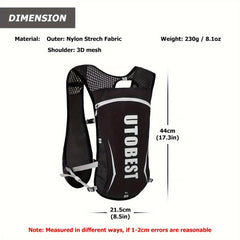 Foldable Water Bag Waistcoat Hydration Pack Lightweight Outdoor Backpack