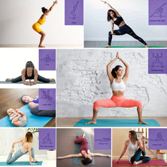Non-slip TPE Yoga Mat with Guide Line Pattern for Pilates Body Training