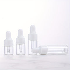 10pcs Clear Glass Dropper Vials for Essential Oils Perfume Travel