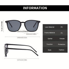 Square Sunglasses Women Retro Outdoor Shades Classic Vintage Sun Glasses