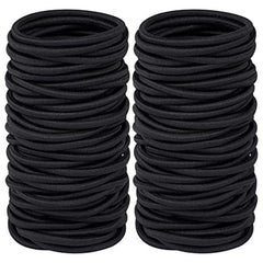 120pcs Elastic Hair Ties for Thick Curly Hair