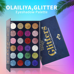 24 Shade Eyeshadow Palette Pressed Glitter Ultra Shimmer Long Lasting