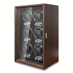 Wooden Watch Winder Storage Box 6 Slot