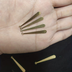 Copper Earring Accessories - Stick Shape Pendant - DIY Charms Decor