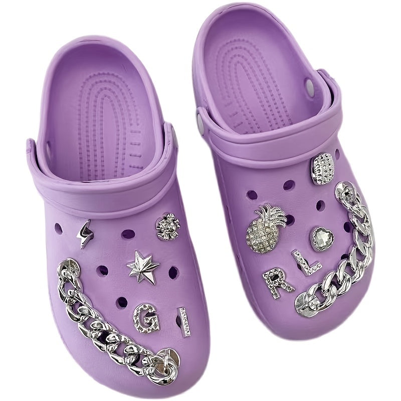 Fruit Letter Shoe Charms 14pcs Shoe Accessories for Kids Adults Party Favors