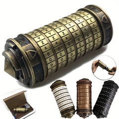 Copper Engraved Cipher Puzzle Roll for Escape Room - Ideal Romantic Gift
