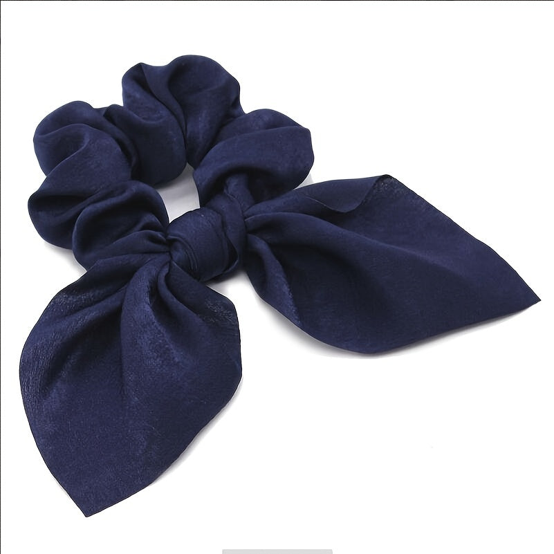 Bowknot Hair Scarf Scrunchies Hair Tie Elastic Hair Scrunchy Ponytail Holder