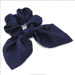 Bowknot Hair Scarf Scrunchies Hair Tie Elastic Hair Scrunchy Ponytail Holder