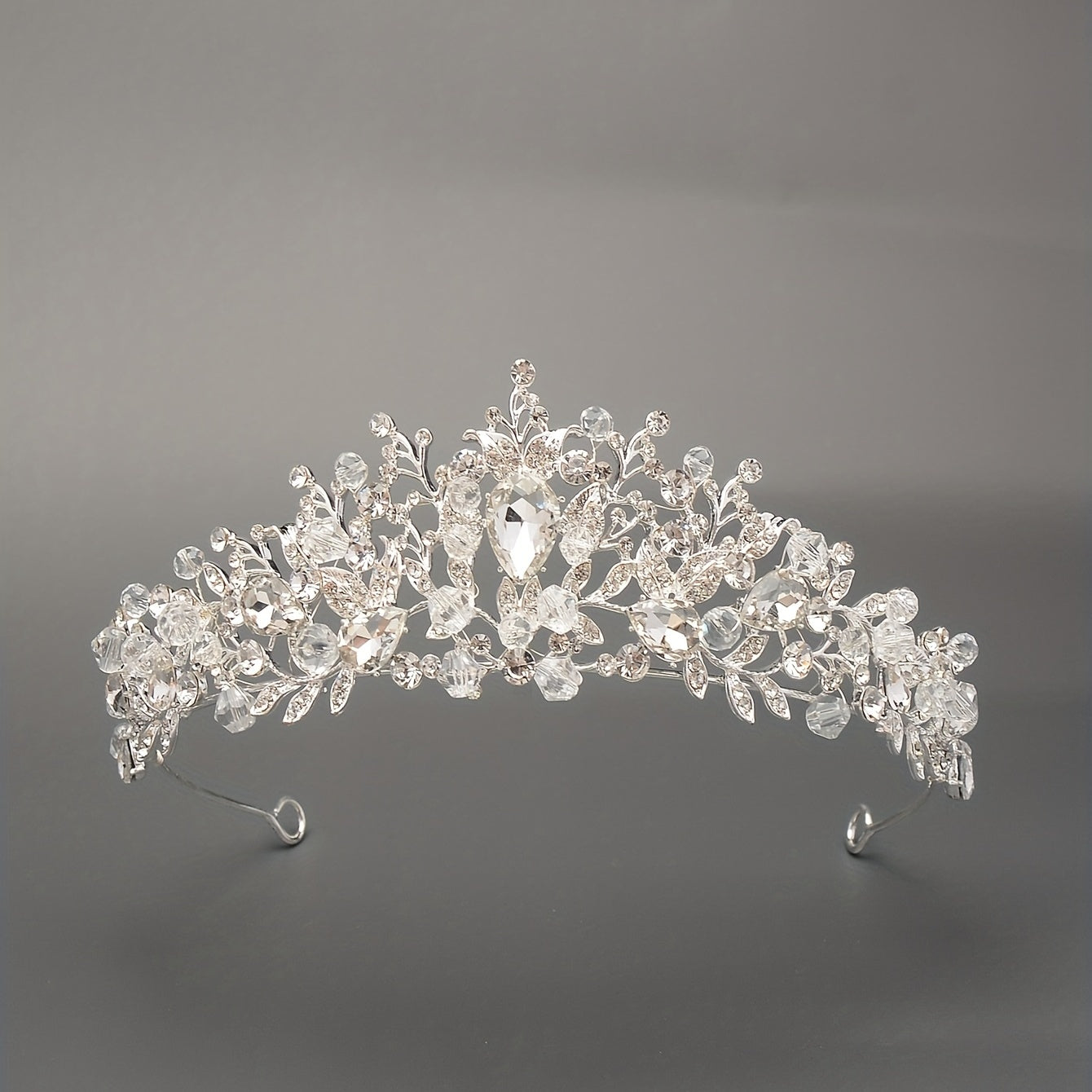 Rhinestone Crystal Headband Tiara Queen Princess Crown Wedding Hair Accessories