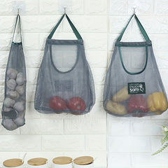 Vegetable Storage Net Hanging Sundry Bag - Wall Hanging Breathable Storage