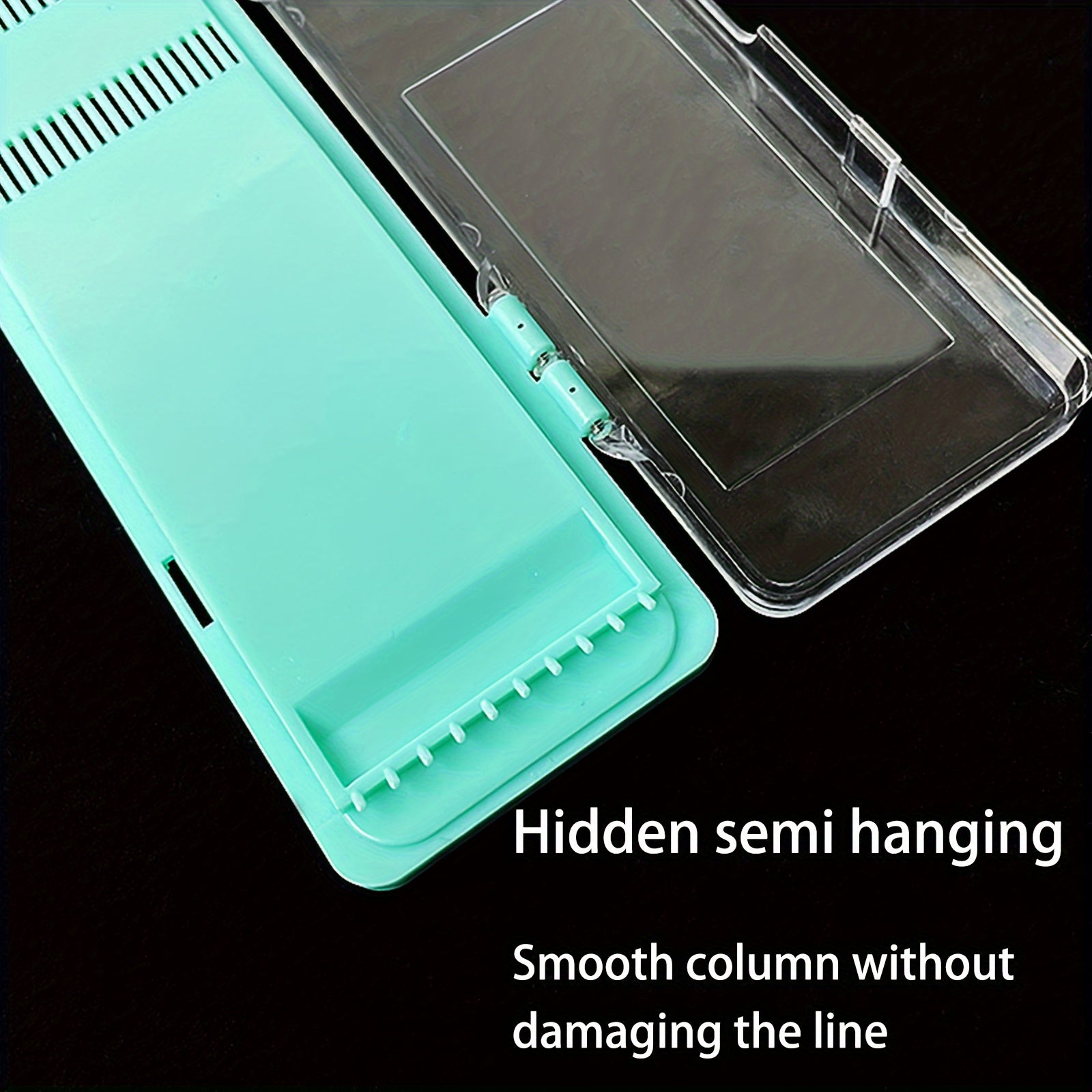 1pc Single Layer Sub Line Box With Hook Groove Short Sub Line Hanging Box