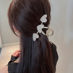 Heart Rhinestone Hair Clips Strong Hold Won't Slip