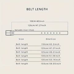Men's Leather Ratchet Belt Automatic Buckle For Casual Jeans