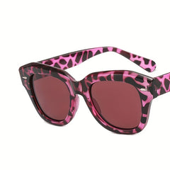 Square Tortoiseshell Frame Sunglasses Polarized UV400