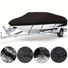 600D Heavy Duty Waterproof Boat Cover for 6.1-6.71m V Hull Ships