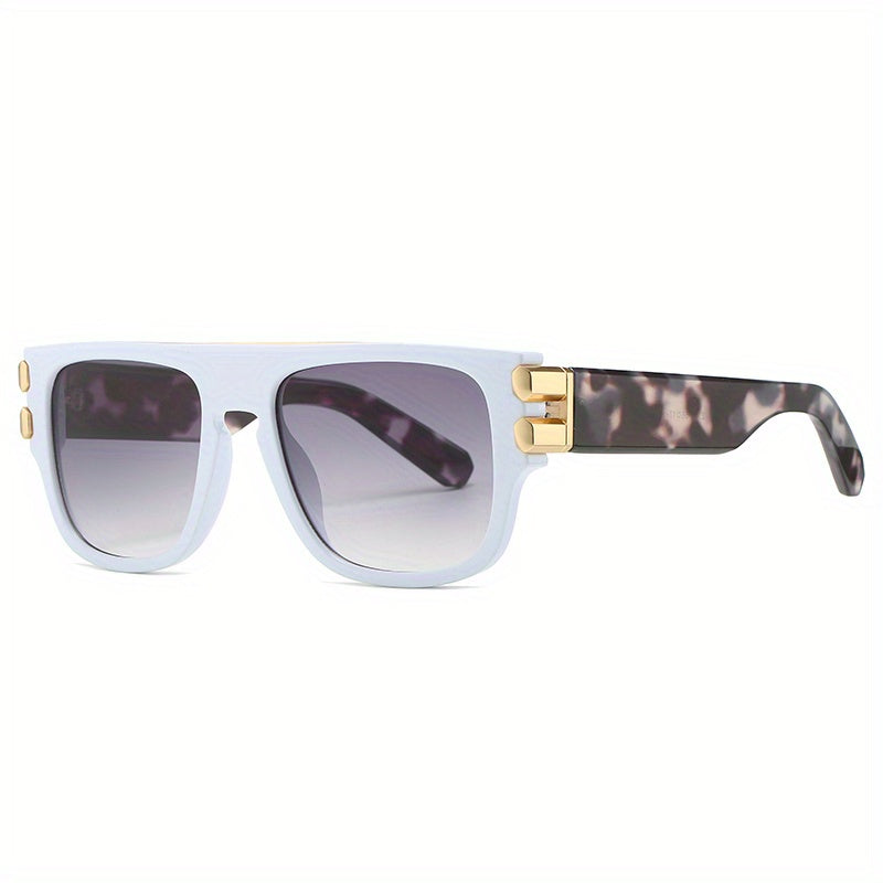 Men's Large Frame Block Sunglasses for Street Photography Holiday Party