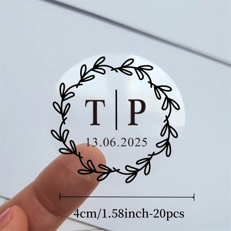 Golden Leaf Stickers Waterproof Self Adhesive Labels - Floral Design