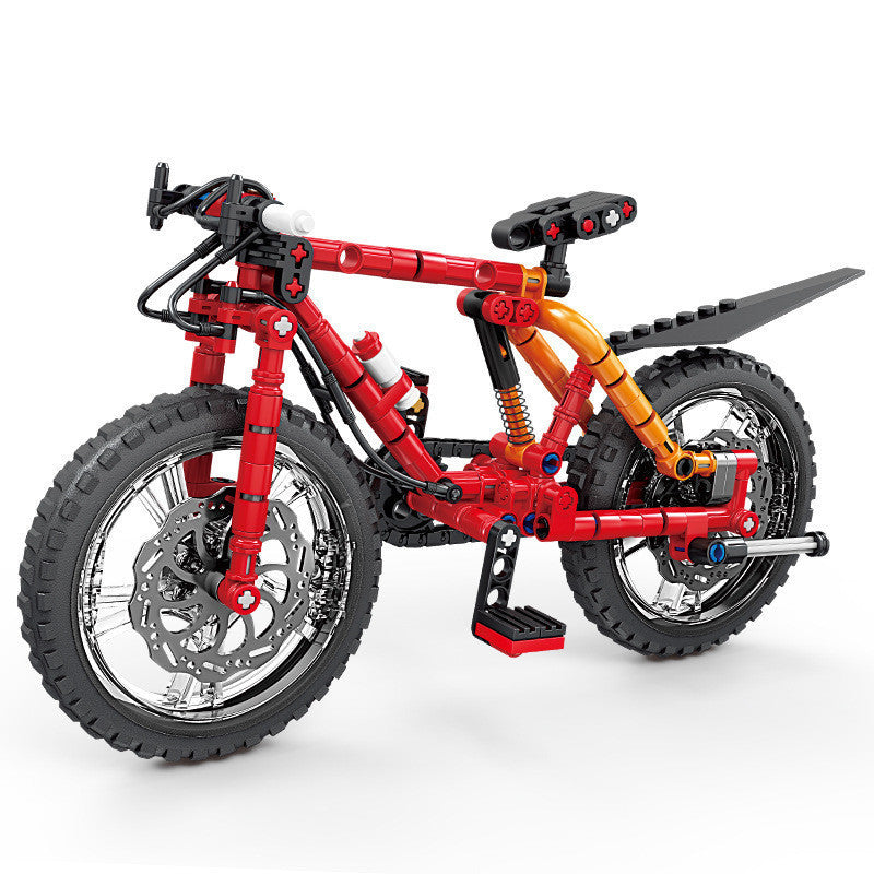Kids Bicycle Blocks Mountain Bike Model Educational Toy