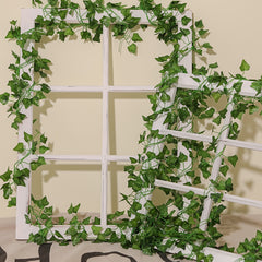 12pcs 2.2m Artificial Ivy Leaf Hanging Plant Garden Wedding Wall Decoration
