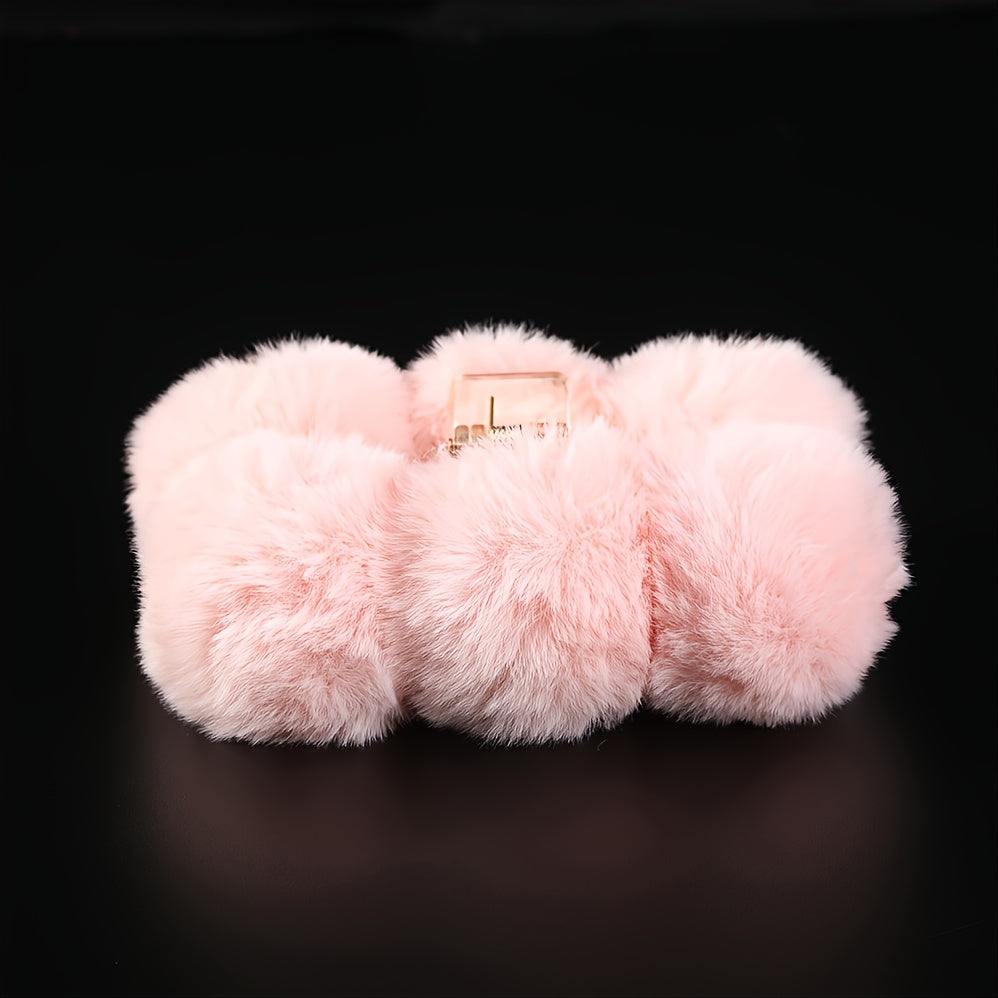 Fluffy Plush Hair Claw Clip Winter Hair Barrettes for Girls Woman