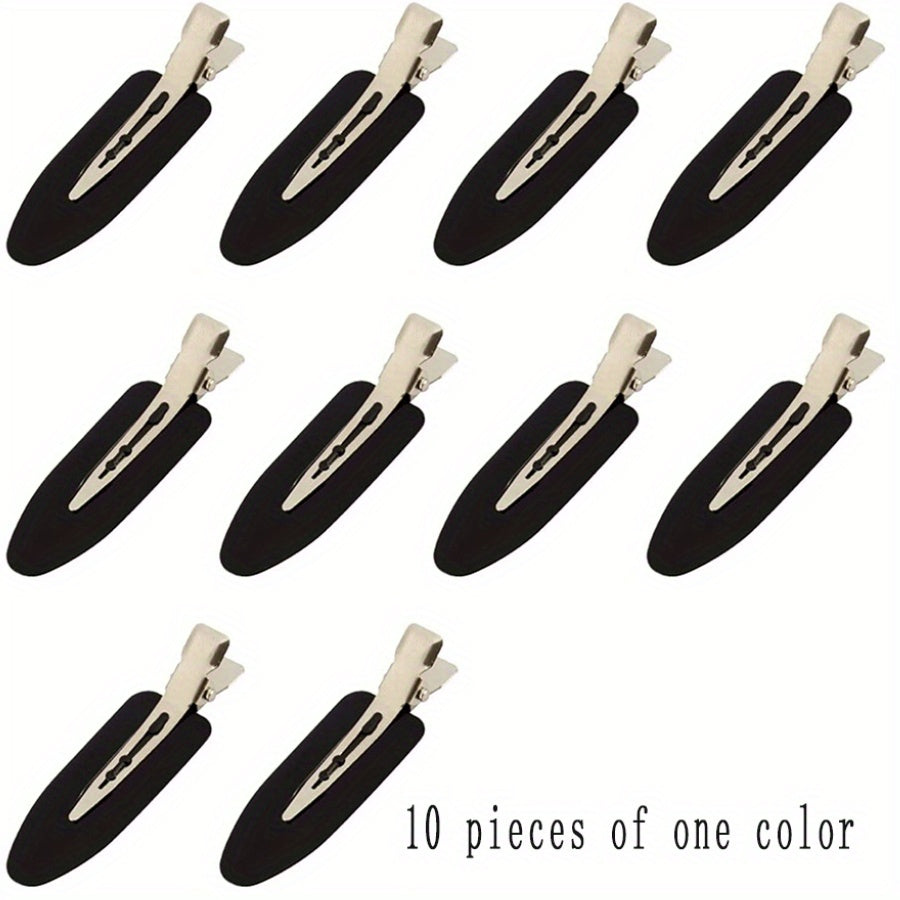 10pcs Minimalist Hair Clip Non Crease Snap Clip Headwear