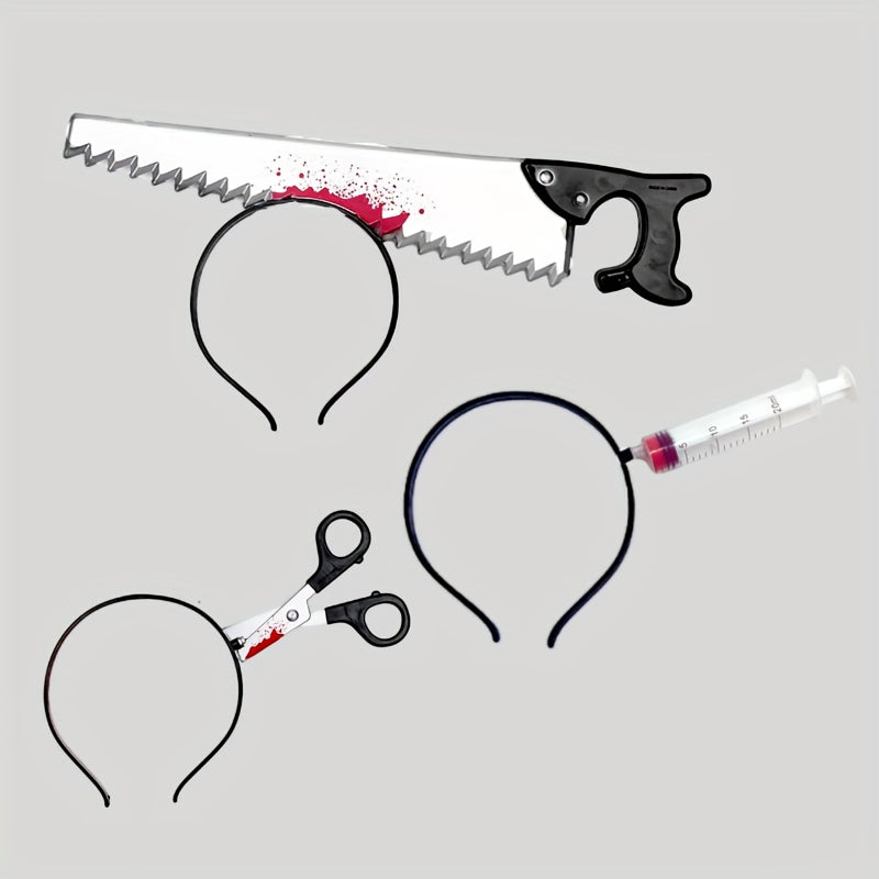 Halloween Hair Hoop Plastic Pierced Kitchen Head Buckle Cosplay Prop