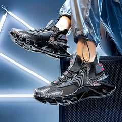 Men's Blade Running Shoes Breathable Athletic Hiking Walking Cerulean