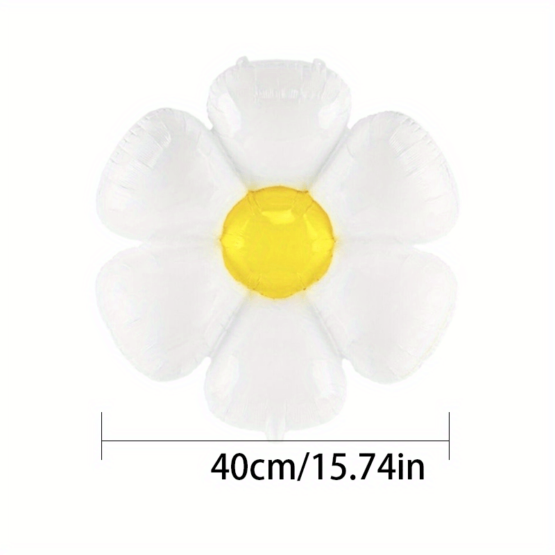 5pcs Small Daisy Aluminum Film Balloons - Party Decorations