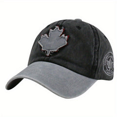 Maple Leaf Baseball Cap Washed Duck Cap Spring Summer Outdoor Hat