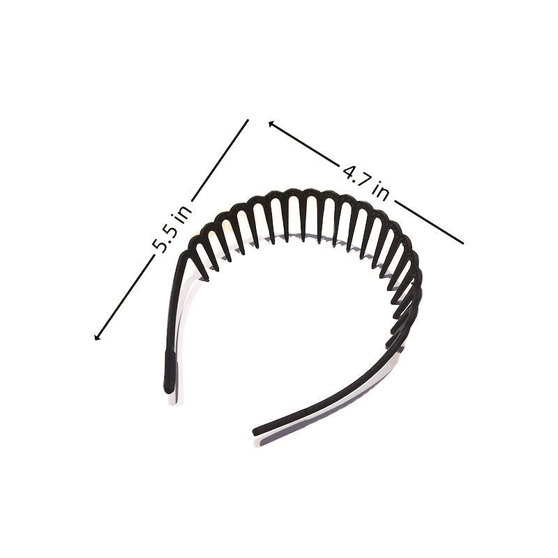 Wave Shape Plastic Hair Comb Headband Elastic Headbands Hair Accessories