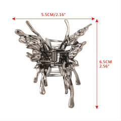 Biochemical Butterfly Grab Clip Liquid Metal Hairpin
