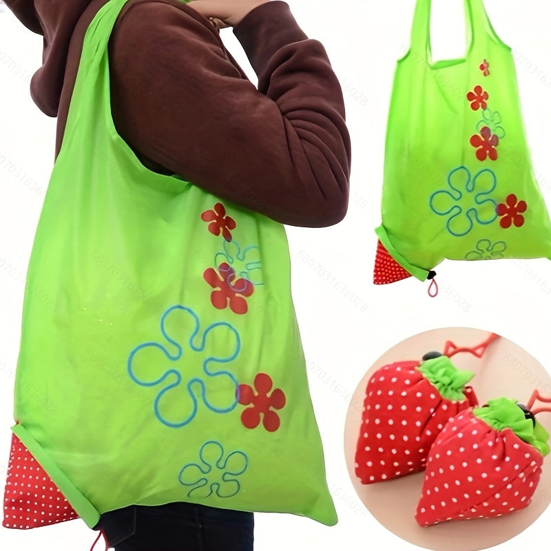 Strawberry Folding Shopping Bag Portable Eco Friendly Grocery Bag
