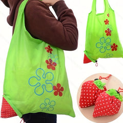 Strawberry Folding Shopping Bag Portable Eco Friendly Grocery Bag