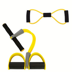 4 Tubes Yoga Pedal Puller Resistance Rope for Tummy Chest Workout