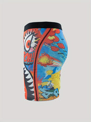Anime Pattern Men's Boxer Briefs High Stretch Underwear