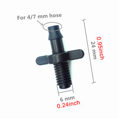 50pcs 4 7mm Splitter Adapter Connector Garden Irrigation Plant Watering