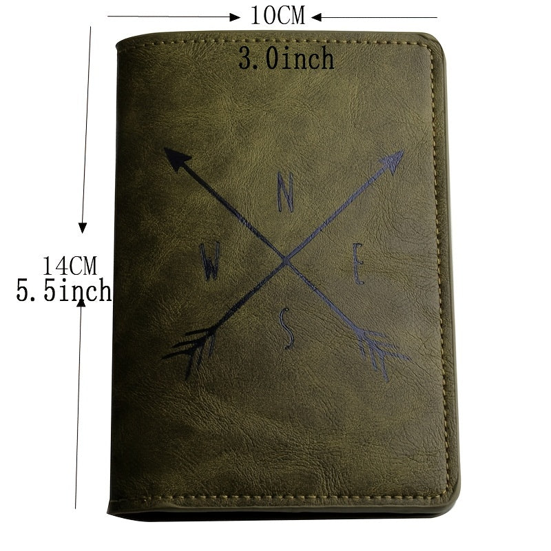 Men's Multifunctional PU Passport Bag Driver's Leather Case Holder