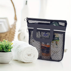 Portable Shower Tote Mesh Travel Toiletry Bag