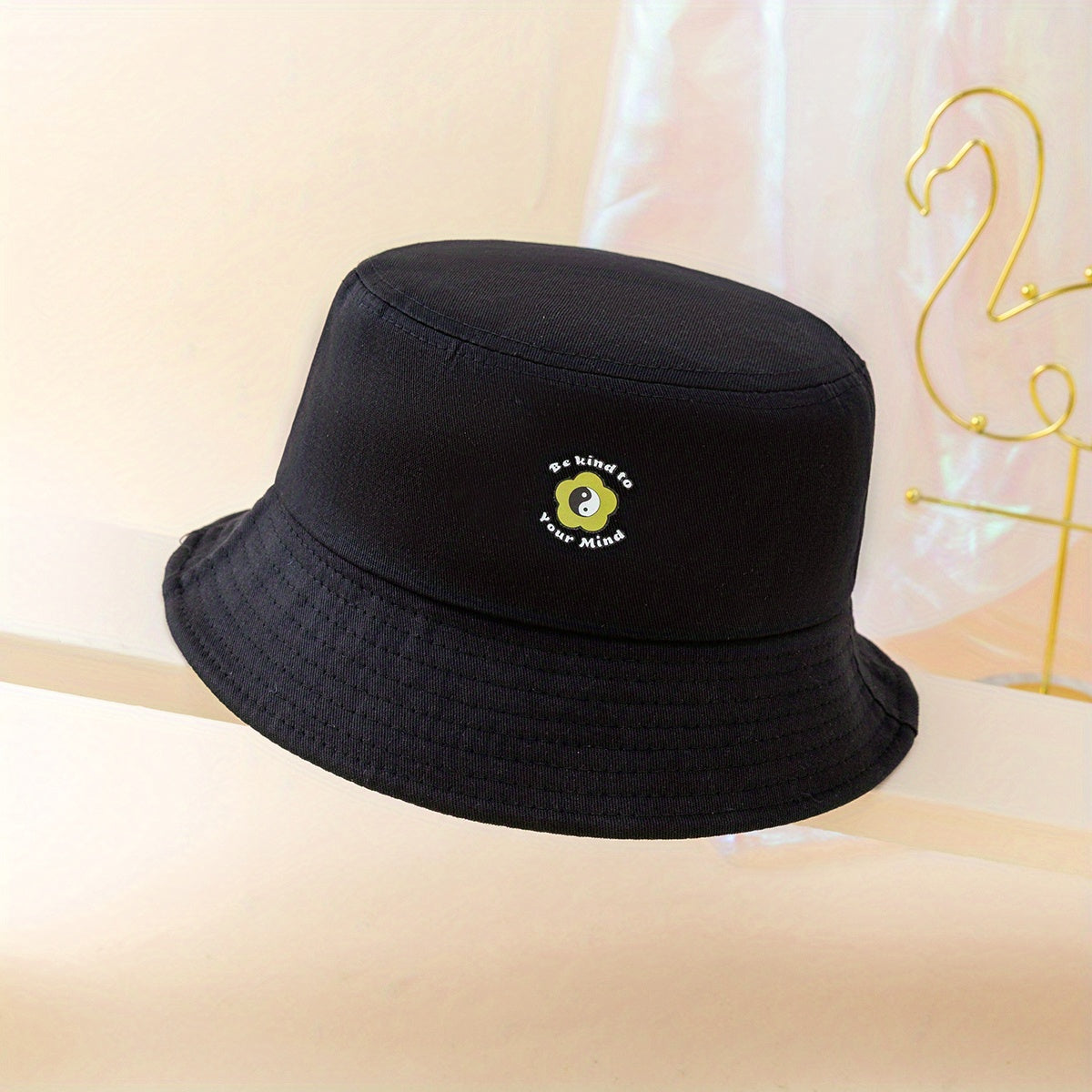 Floral Print Bucket Hat Cotton Basin Hat Casual Fisherman Cap