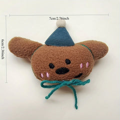 Plush Reptile Head Accessories Animal Shapes Festive Hats Mixed Colors
