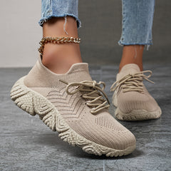 Mesh Low Top Chunky Sneakers Comfortable Running Shoes